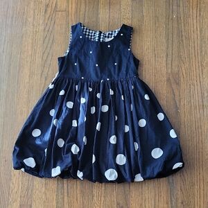 MonnaLisa Chic Black and White Polka Dot Dress